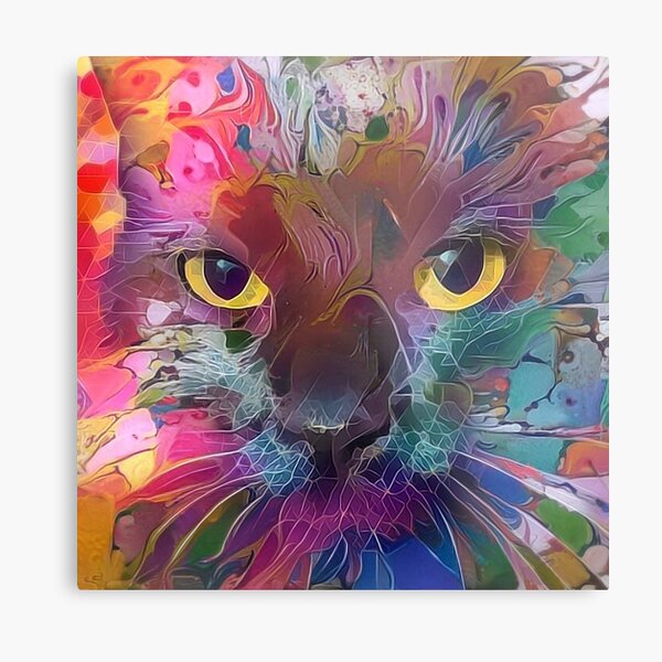 Abstract Catnip (Electric Catnip) Metal Print