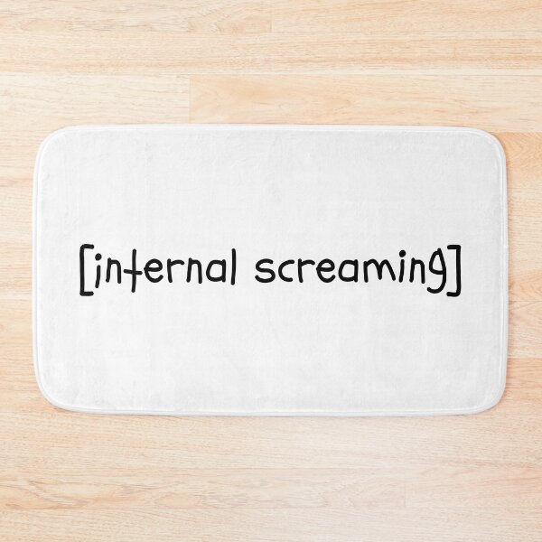 Item preview, Internal Screaming  Introvert Text Dank Meme designed and sold by alltheprints.