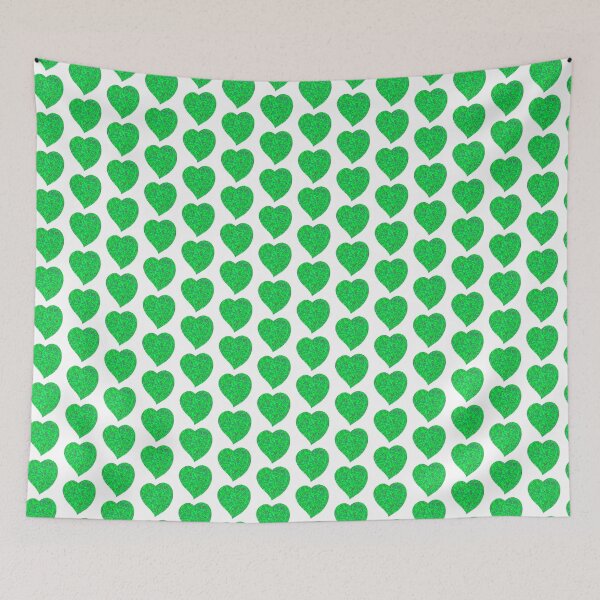 Item preview, green glitter heart, I love nature, Nature has been proven to reduce depression, anxiety, stress, and anger, as well as generally boost psychological wellbeing designed and sold by Tina-studio.