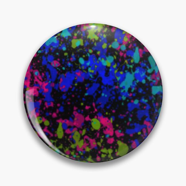 Item preview, Splashes of Color Abstract Art Print - Thrown Paint on Black Canvas designed and sold by ckylin.