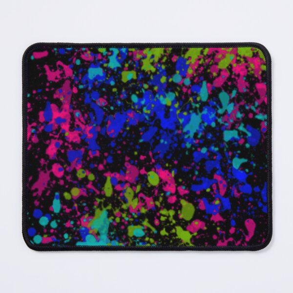 Item preview, Splashes of Color Abstract Art Print - Thrown Paint on Black Canvas designed and sold by ckylin.