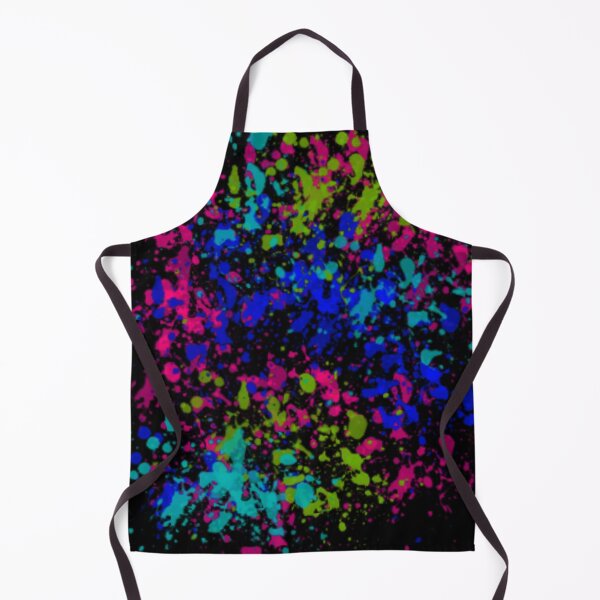 Item preview, Splashes of Color Abstract Art Print - Thrown Paint on Black Canvas designed and sold by ckylin.