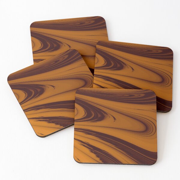Item preview, Coffee and Cream Colored Wooden Design Derived from a Fractal  designed and sold by ckylin.