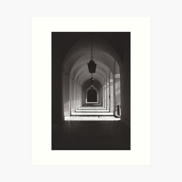Black Hallway Art Print