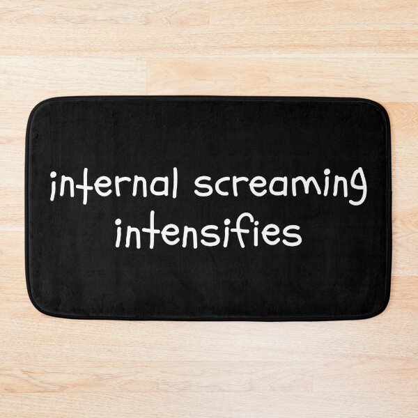 Item preview, Internal Screaming intensifies Introvert Text Dank Meme designed and sold by alltheprints.