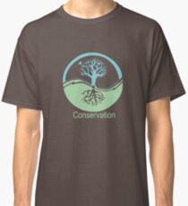 Conservation Tree Symbol aqua green Classic T-Shirt