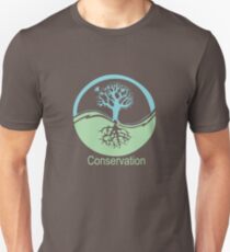 Conservation Tree Symbol aqua green Unisex T-Shirt