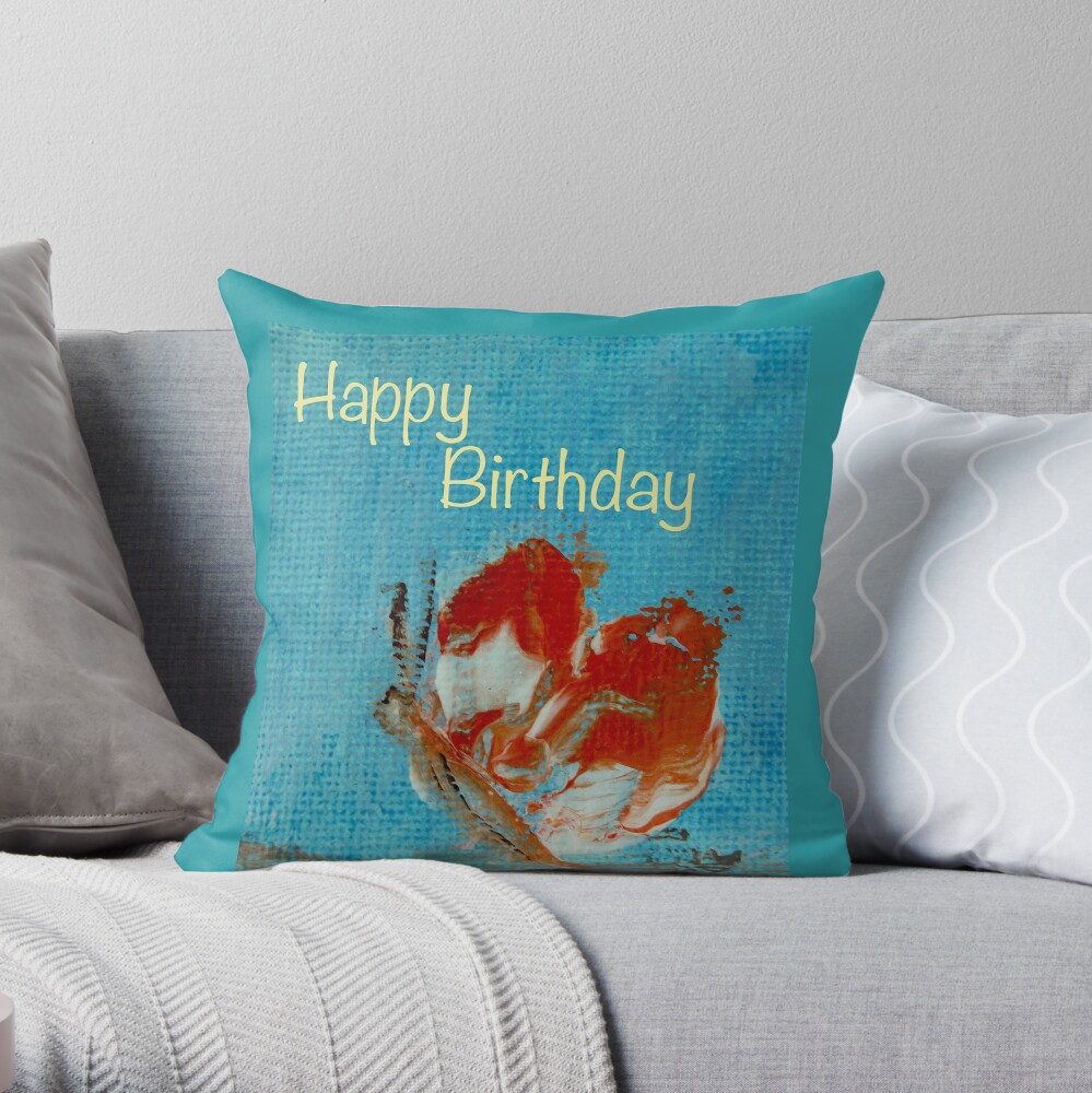 Happy Birthday Throw Pillow