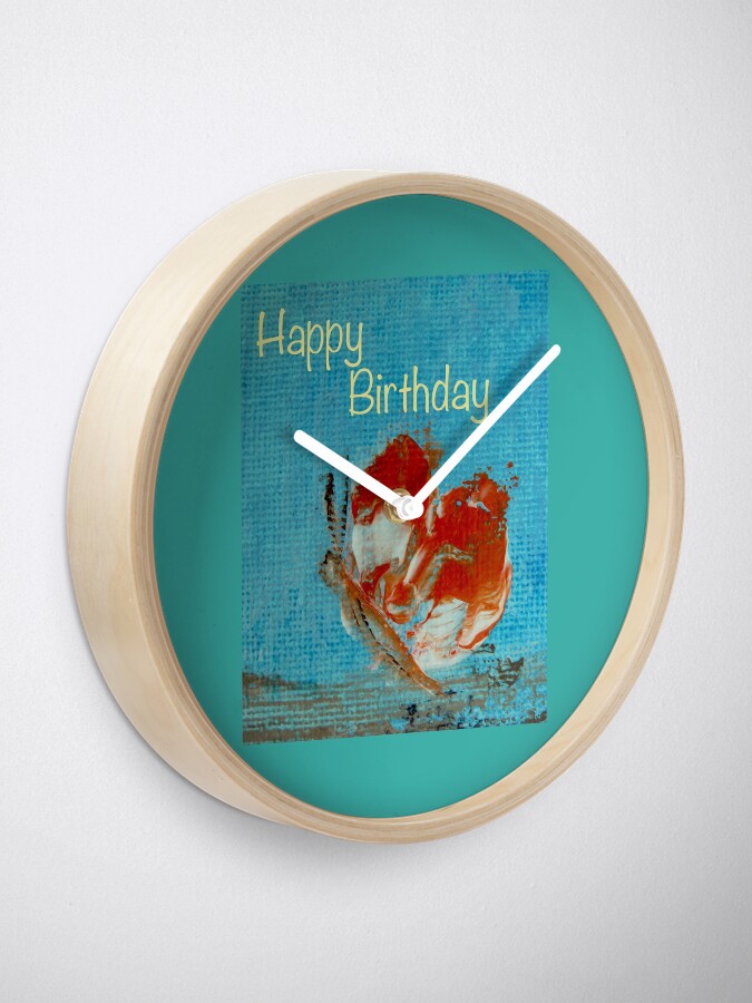 Alternate view of Happy Birthday Clock