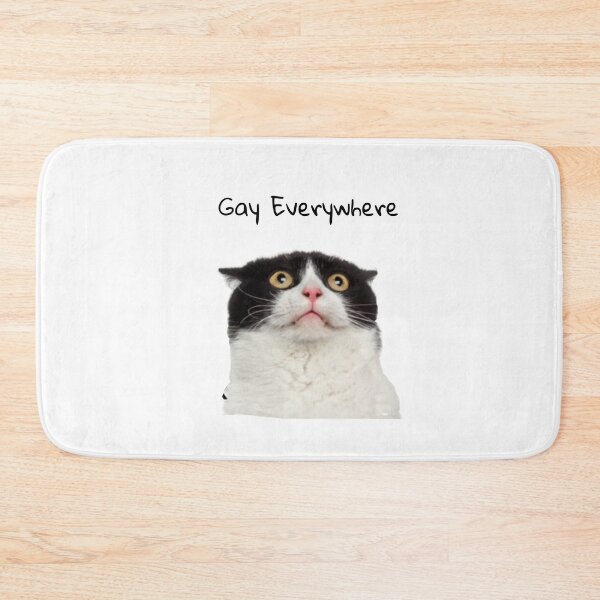 Item preview, gay everywhere cat  designed and sold by fabmemez  ⭐⭐⭐⭐⭐.
