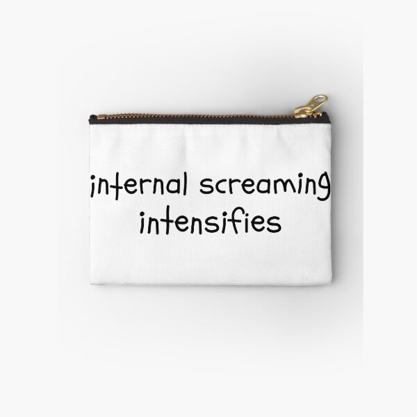 Item preview, Internal Screaming intensifies Introvert Text Dank Meme designed and sold by alltheprints.