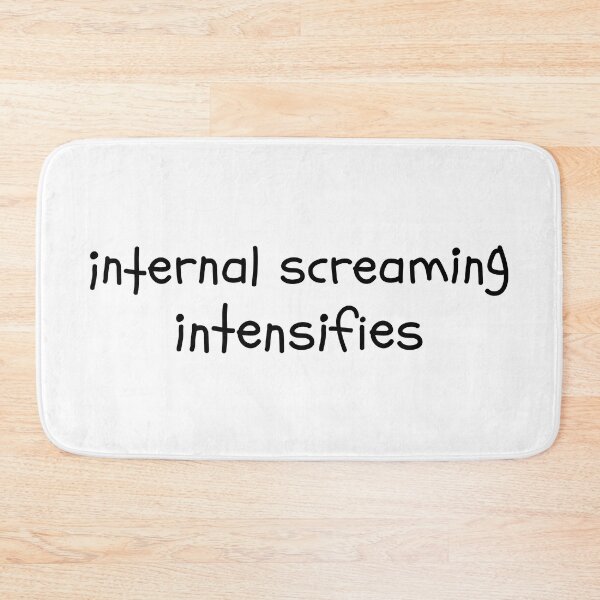 Item preview, Internal Screaming intensifies Introvert Text Dank Meme designed and sold by alltheprints.