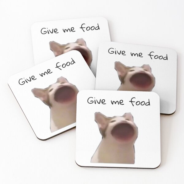 Item preview, dame comida gato designed and sold by fabmemez ⭐⭐⭐⭐⭐.