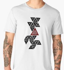 Flattened D20 - Dungeons and Dragons - Critical Role Fan Design Men's Premium T-Shirt