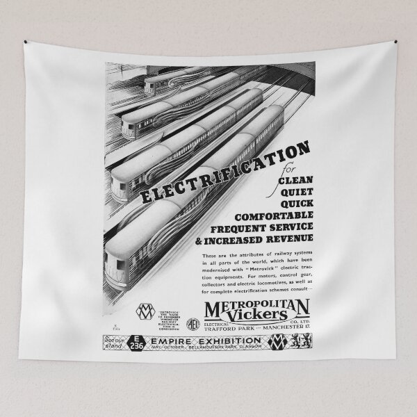 Item preview, Vintage Metropolitan Vickers Railway Advert 1938 designed and sold by Random Railways.