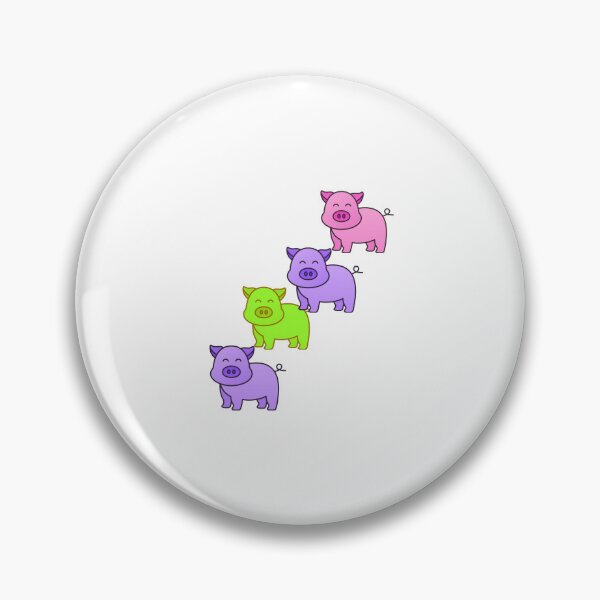 Item preview,  COLORFUL PIGS IN BEAUTIFUL COLORS. designed and sold by marie1919.