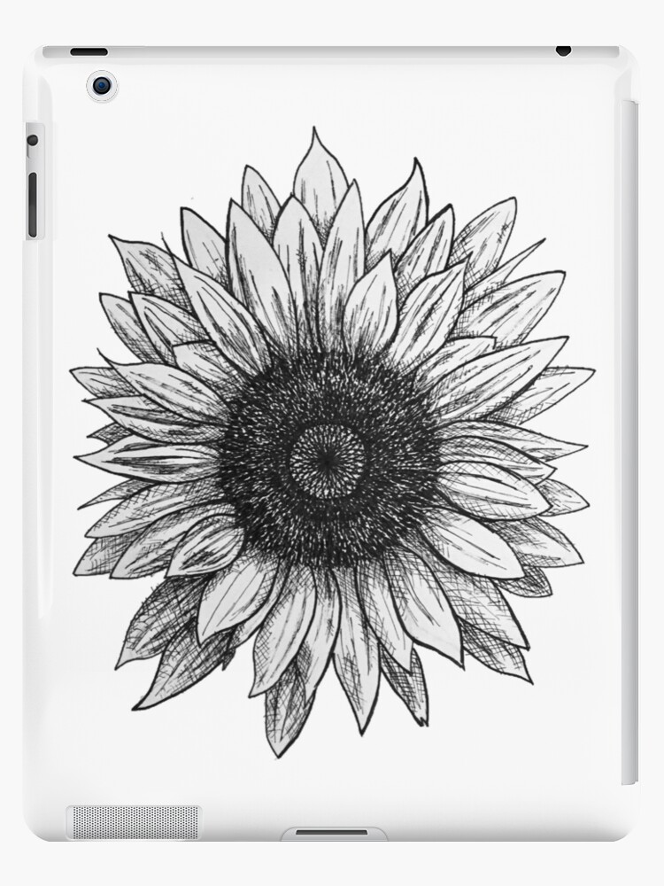 Sunflower Black Pencil Bag - Dreams After All