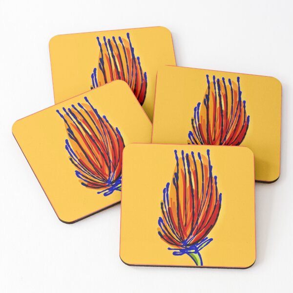 Item preview, Flower Orange Blue  designed and sold by JohnnyArtPavlou.