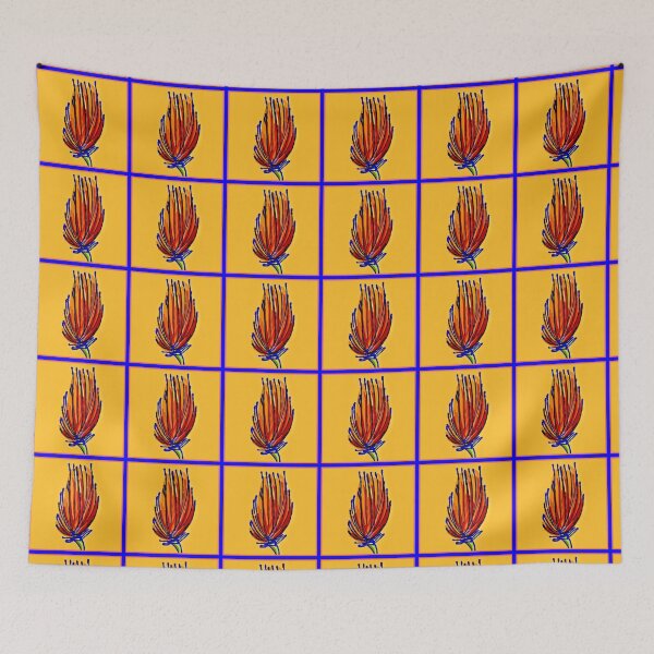 Item preview, Flower Orange Blue  designed and sold by JohnnyArtPavlou.