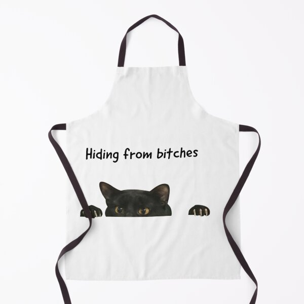 Item preview, hiding from bitches cat designed and sold by fabmemez ⭐⭐⭐⭐⭐.