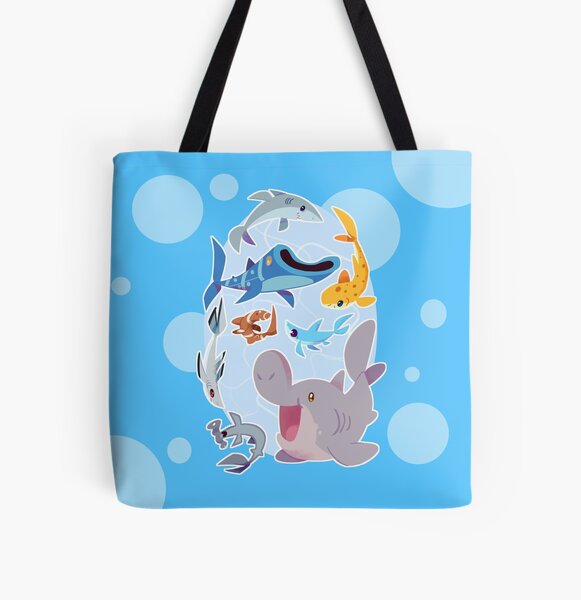 Sharksharkshark All Over Print Tote Bag