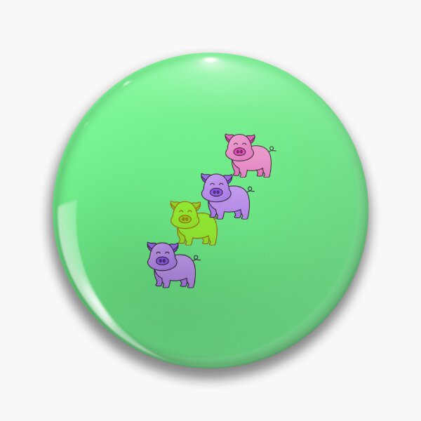 Item preview,  COLORFUL PIGS IN BEAUTIFUL COLORS. designed and sold by marie1919.