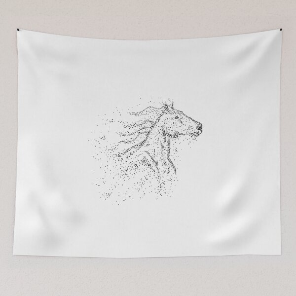 Item preview, Horse Gallop Spirit Running Free Dotted Head designed and sold by BakaOutfit.