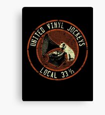 United Vinyl Jockeys Canvas Print