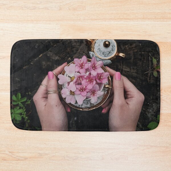 Item preview, Pink Jasmine Flower Tea Cup designed and sold by The Glasses Girl.