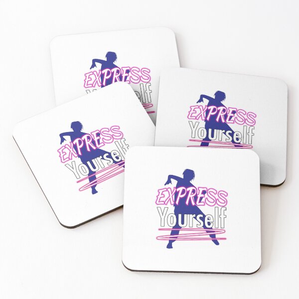 Item preview, 'Express Yourself' (White) designed and sold by The Button Gal.
