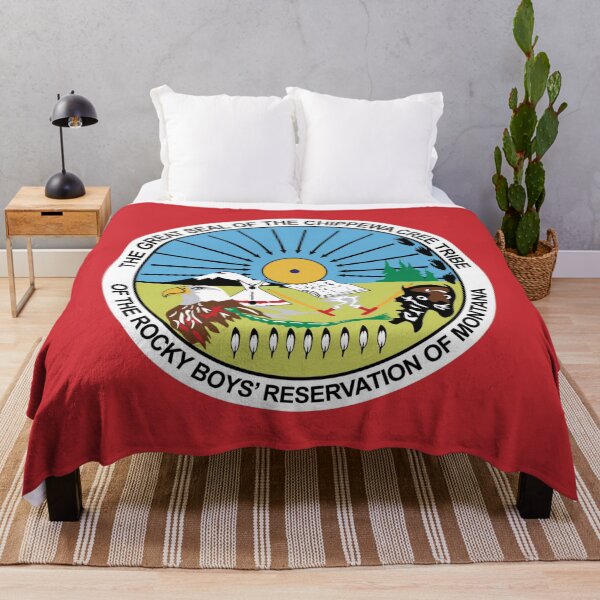 Item preview, Flag of Rocky Boy's Indian Reservation USA designed and sold by Beluga Cat.