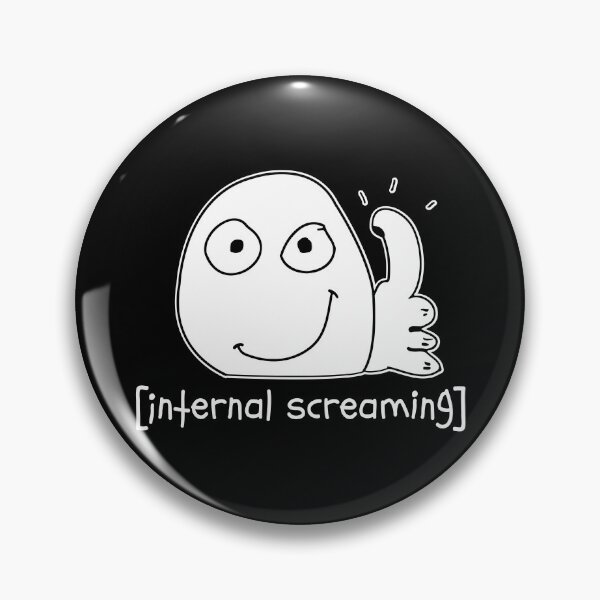 Item preview, Introvert Meme internal screaming Thumbs Up Dank Meme designed and sold by alltheprints.