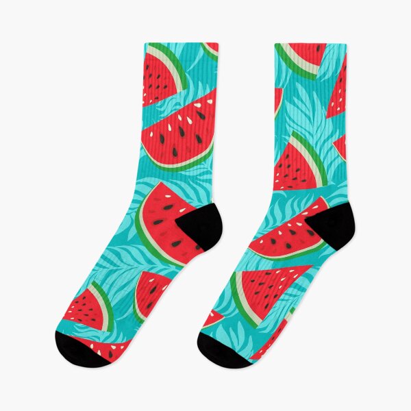 Item preview, Watermelon and Tropical Leaves designed and sold by pugmom4.