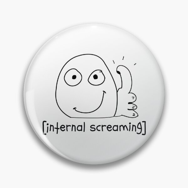 Item preview, Introvert Meme internal screaming Thumbs Up Dank Meme designed and sold by alltheprints.