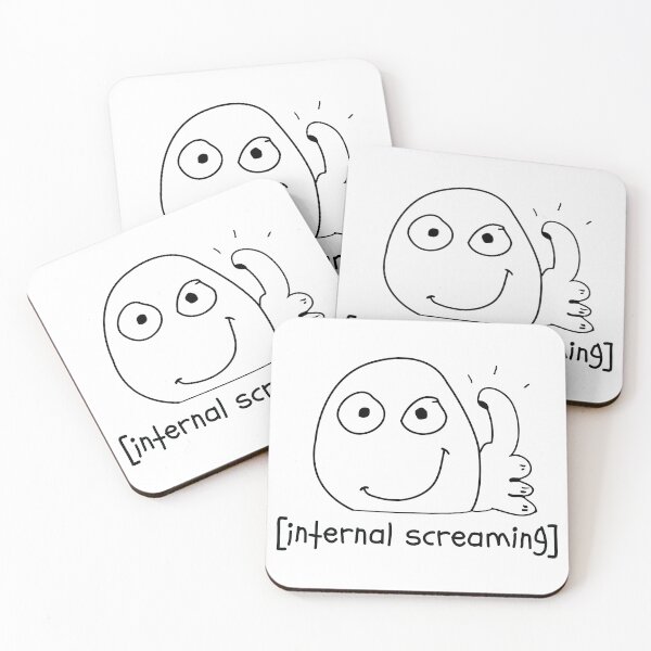 Item preview, Introvert Meme internal screaming Thumbs Up Dank Meme designed and sold by alltheprints.