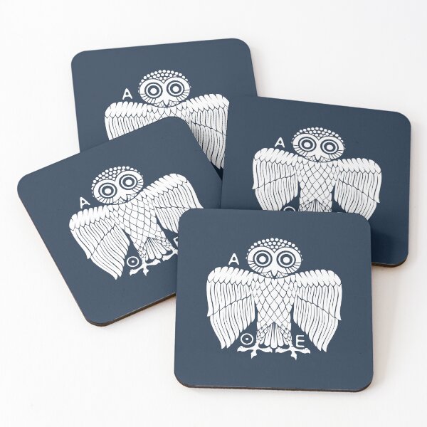 Item preview, Owl of Athena (3rd version - without border) designed and sold by archaeologyart.