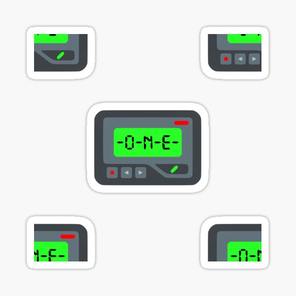 "Emoji Pager " Sticker for Sale by gossiprag Redbubble