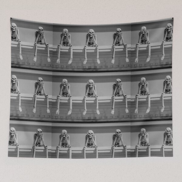 Item preview, 3 Funny Skeletons sitting on a ledge designed and sold by cgroenewald.