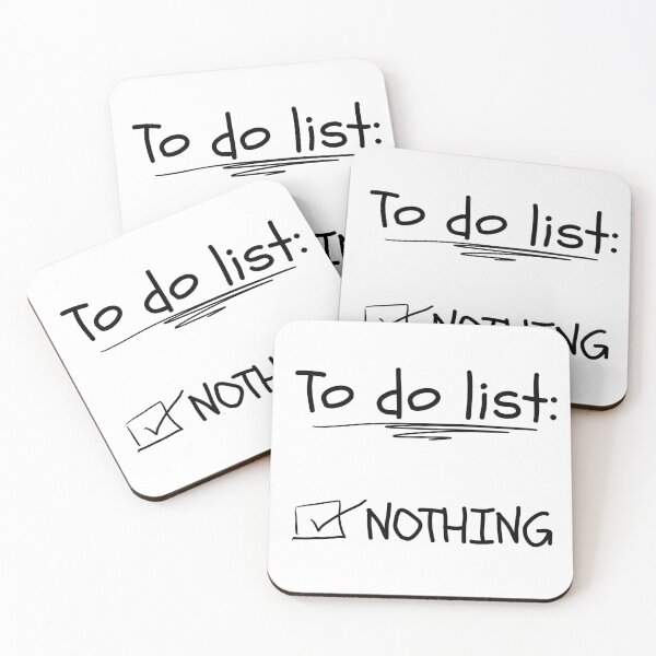 Item preview, Today's To Do List Nothing Black Writing Design designed and sold by Jamoozie.