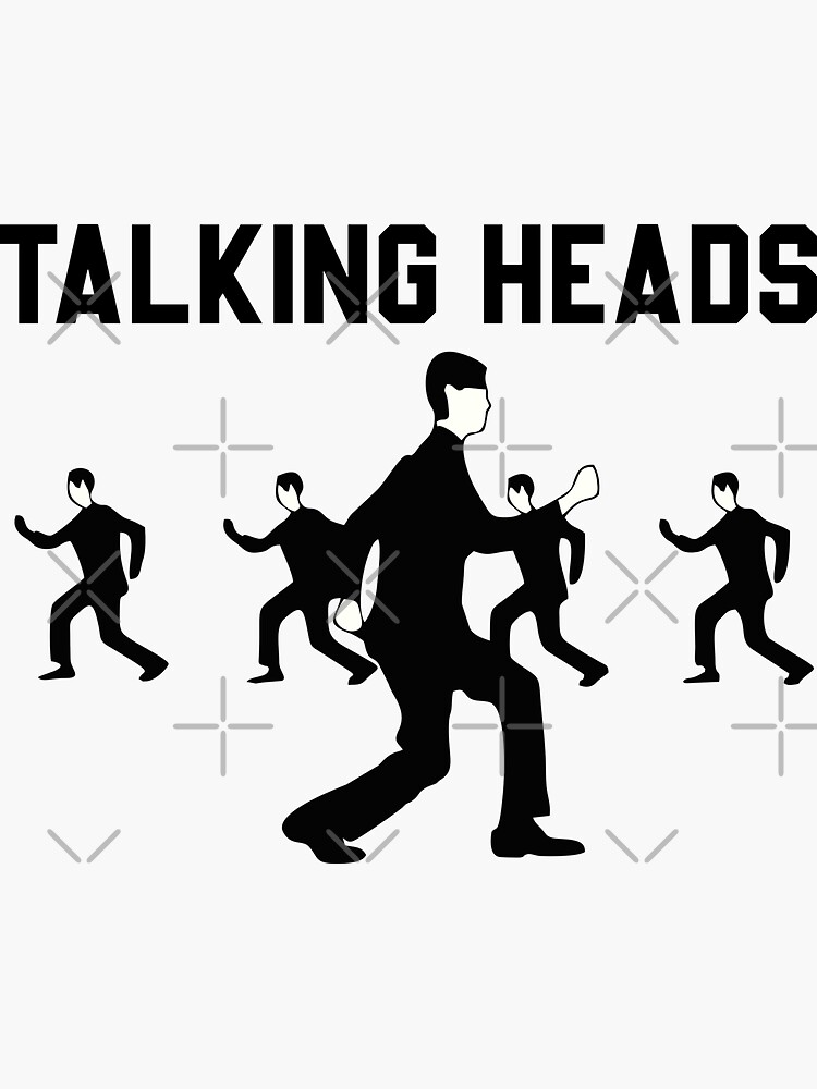 "Talking Heads" Sticker by Molenbu Redbubble