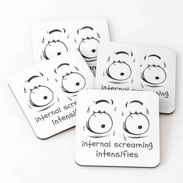 Item preview, Internal Screaming Intensifies Dank Meme Face Sweat designed and sold by alltheprints.