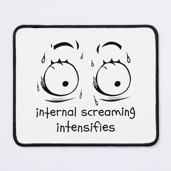 Item preview, Internal Screaming Intensifies Dank Meme Face Sweat designed and sold by alltheprints.