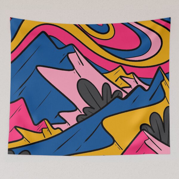 Item preview, The flowing clouds over the mountains designed and sold by Swadeillustrations.