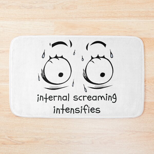 Item preview, Internal Screaming Intensifies Dank Meme Face Sweat designed and sold by alltheprints.