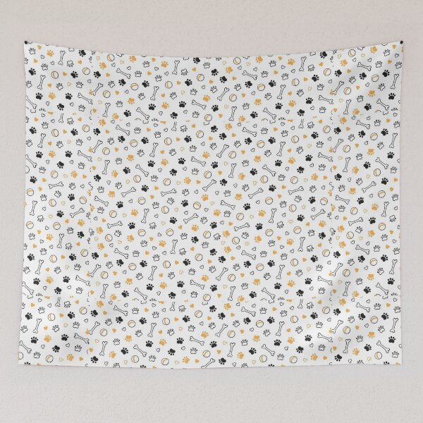 Item preview, Cute Bones And Paws Doodle Seamless Pattern designed and sold by deepan chandrasekaran.