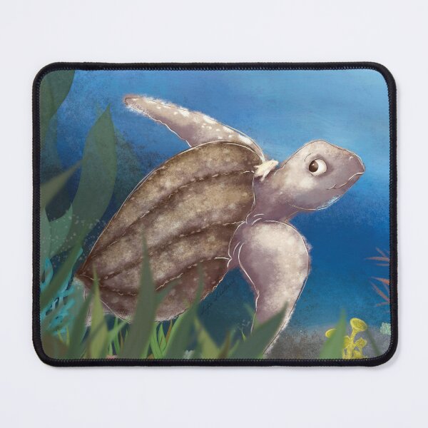 Item preview, sea tutle with little fish friend illustration designed and sold by studioMoSa.