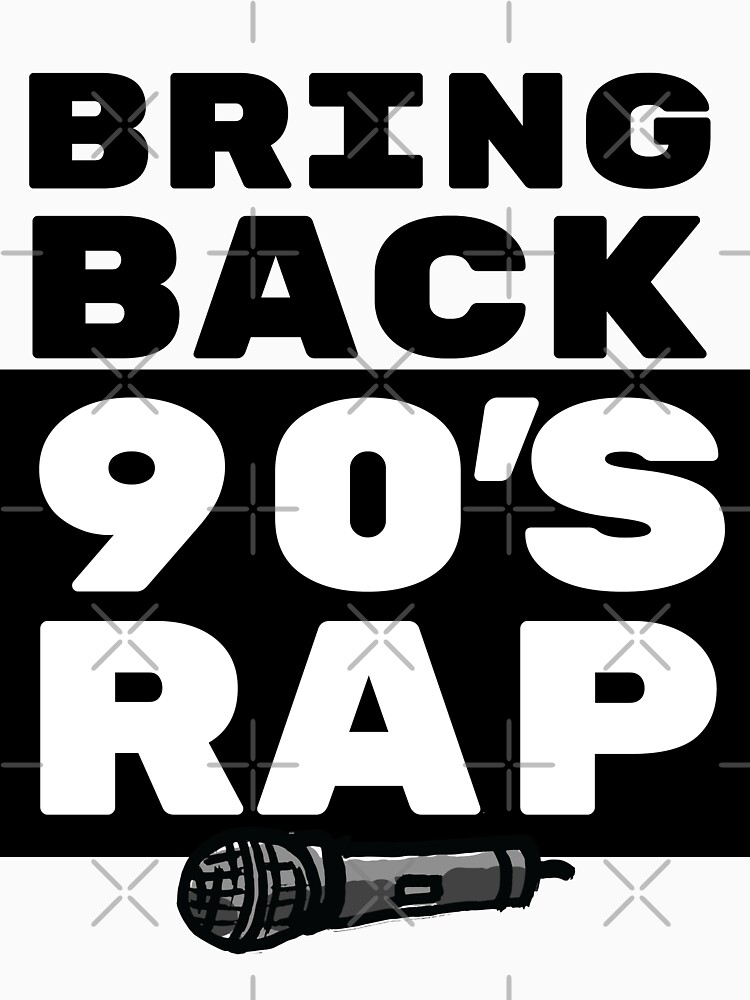 Rap / Hip Hop Gift - 90s Rapper Lover Art - Rap Music with Microphone Illustration by sketchNkustom