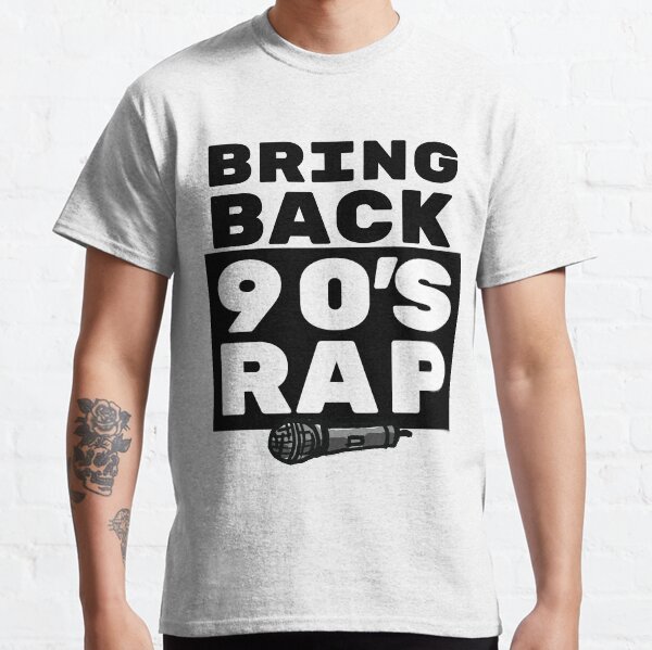 Rap / Hip Hop Gift - 90s Rapper Lover Art - Rap Music with Microphone Illustration Classic T-Shirt