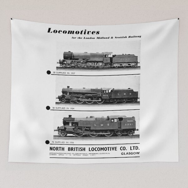 Item preview, Vintage North British Locomotives advert, 1938 designed and sold by Random Railways.