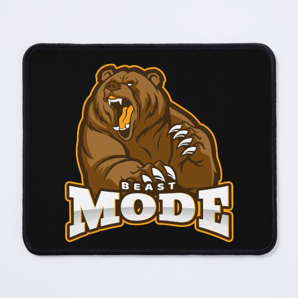 Item preview, Beast Mode Bear Black - Funny Gym designed and sold by GymWearDepot.